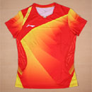 李寧羽球衫 ATSG296-2(紅色) LI-NING羽球衫